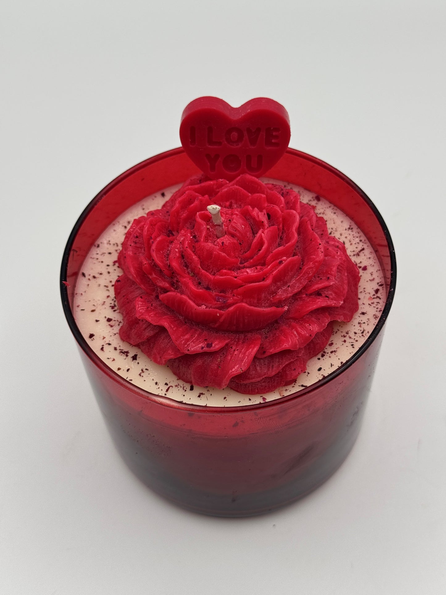 Red Peony Flower Jar