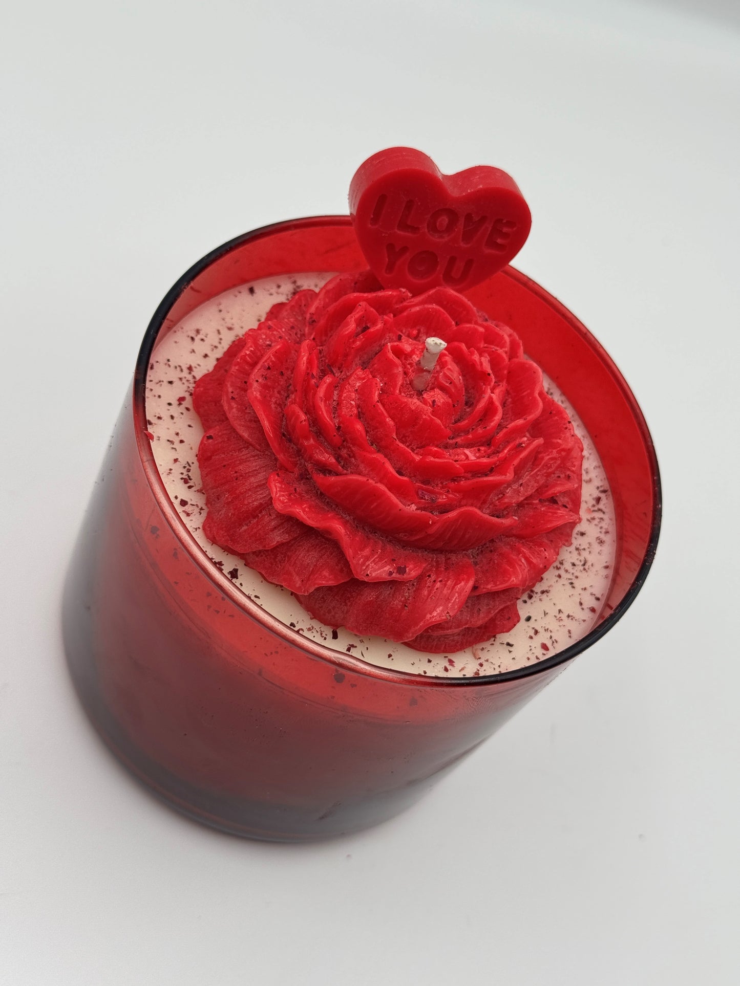 Red Peony Flower Jar