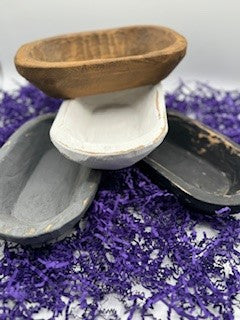 Dried Floral Botanical Candle in a Wooden Bowl- C